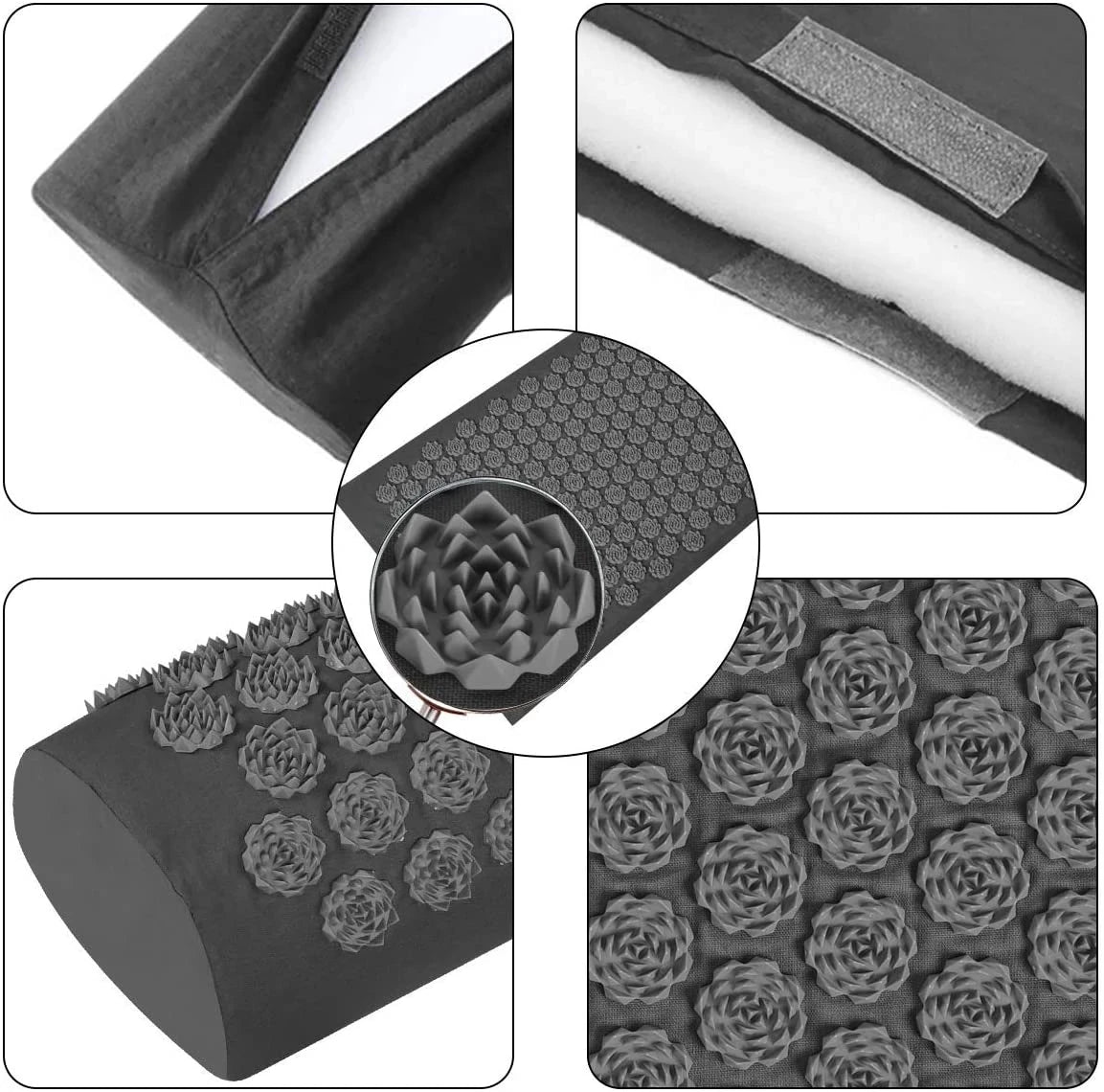 Eco Lotus Acupressure Mat Set – Natural Pain Relief & Relaxation for Back, Neck & Feet