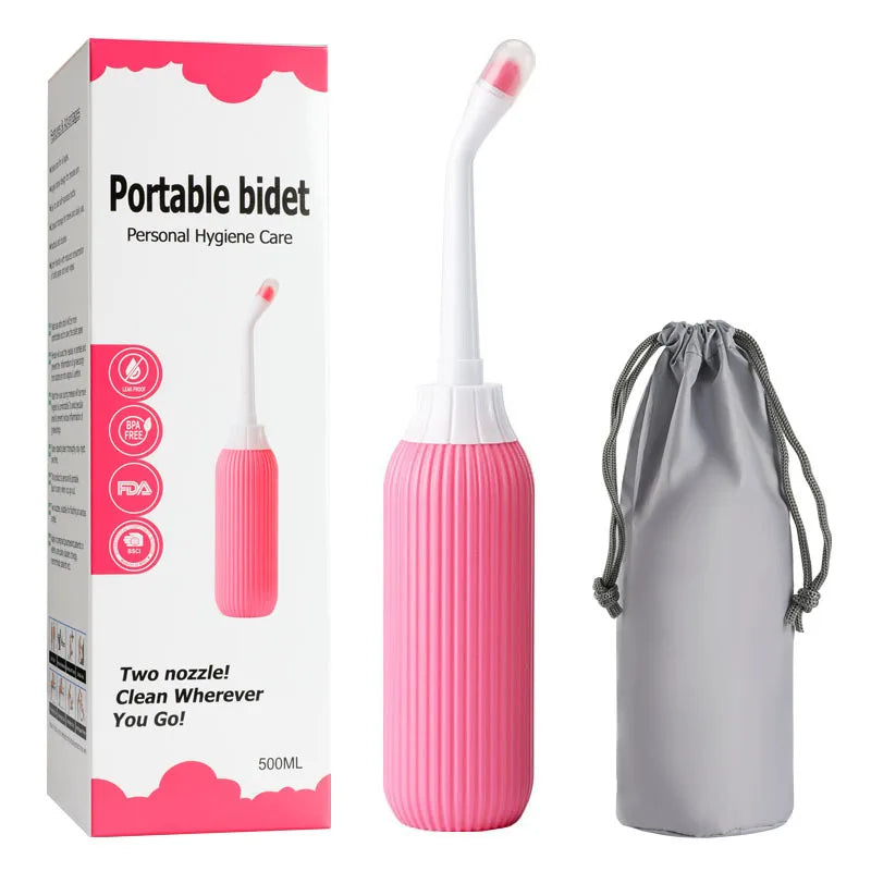 Portable Travel Bidet Spray β 500ml Handheld Water Washer Bottle for Moms, Babies & Personal Hygiene