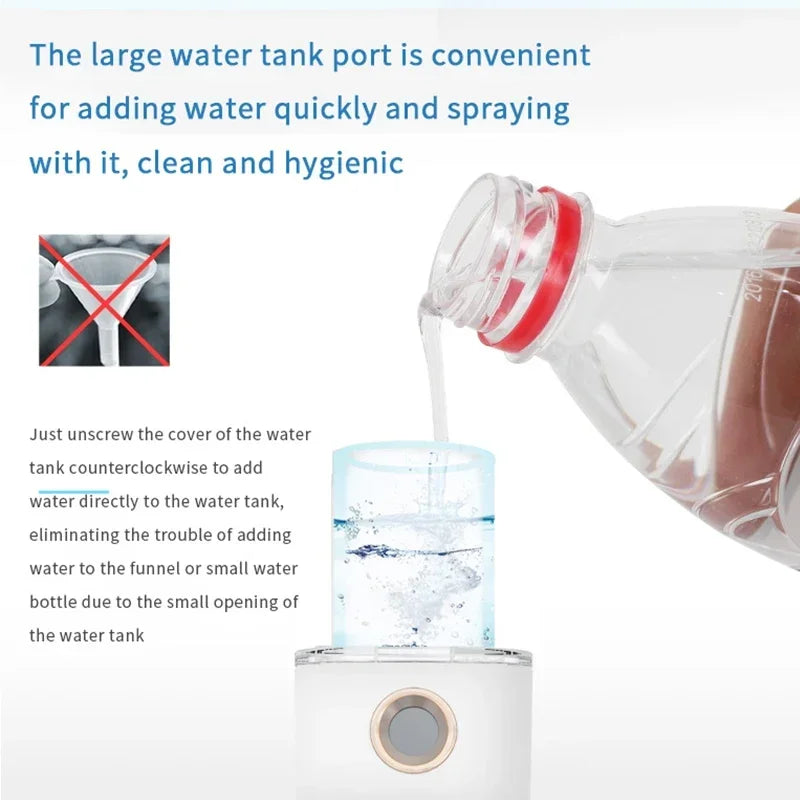 Mini Nano Facial Mister – Rechargeable Hydrating Steamer & Beauty Spray