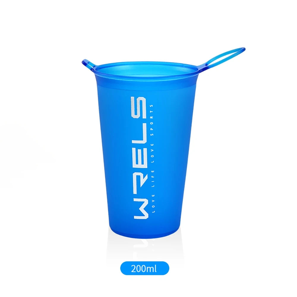 WRELS Foldable Soft Flask Water Bottle β BPA-Free, Leakproof & Ultra-Light for Running, Hiking, Camping