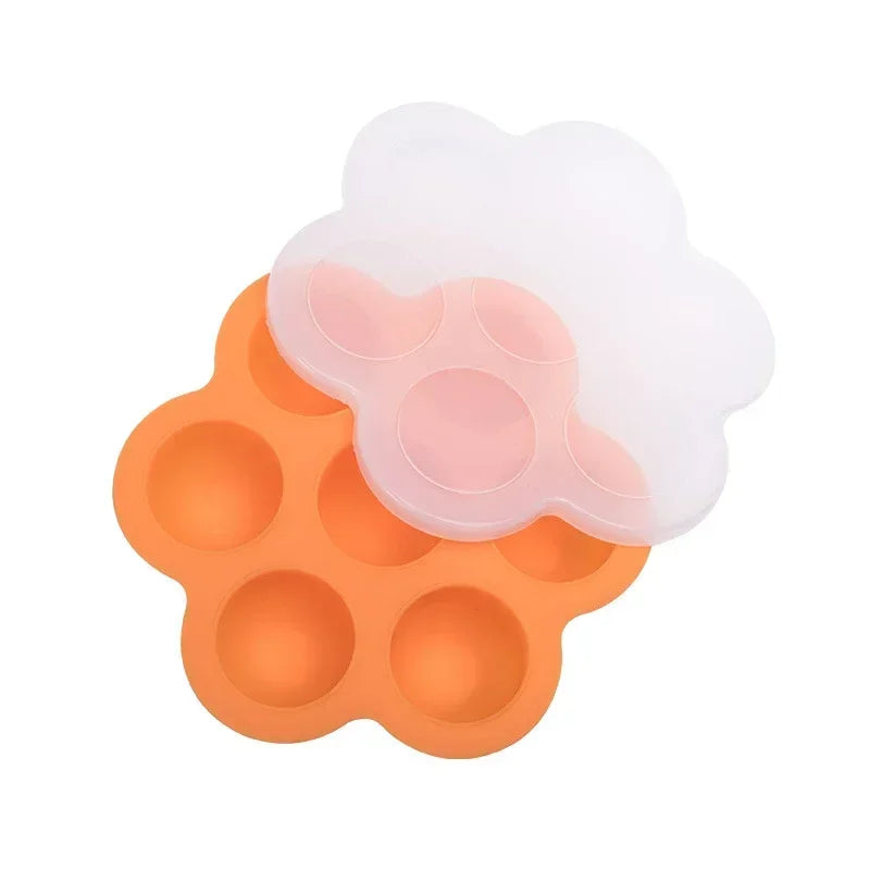 Reusable Baby Food Freezer Tray – BPA-Free Silicone Mold with Lid (1Pc)