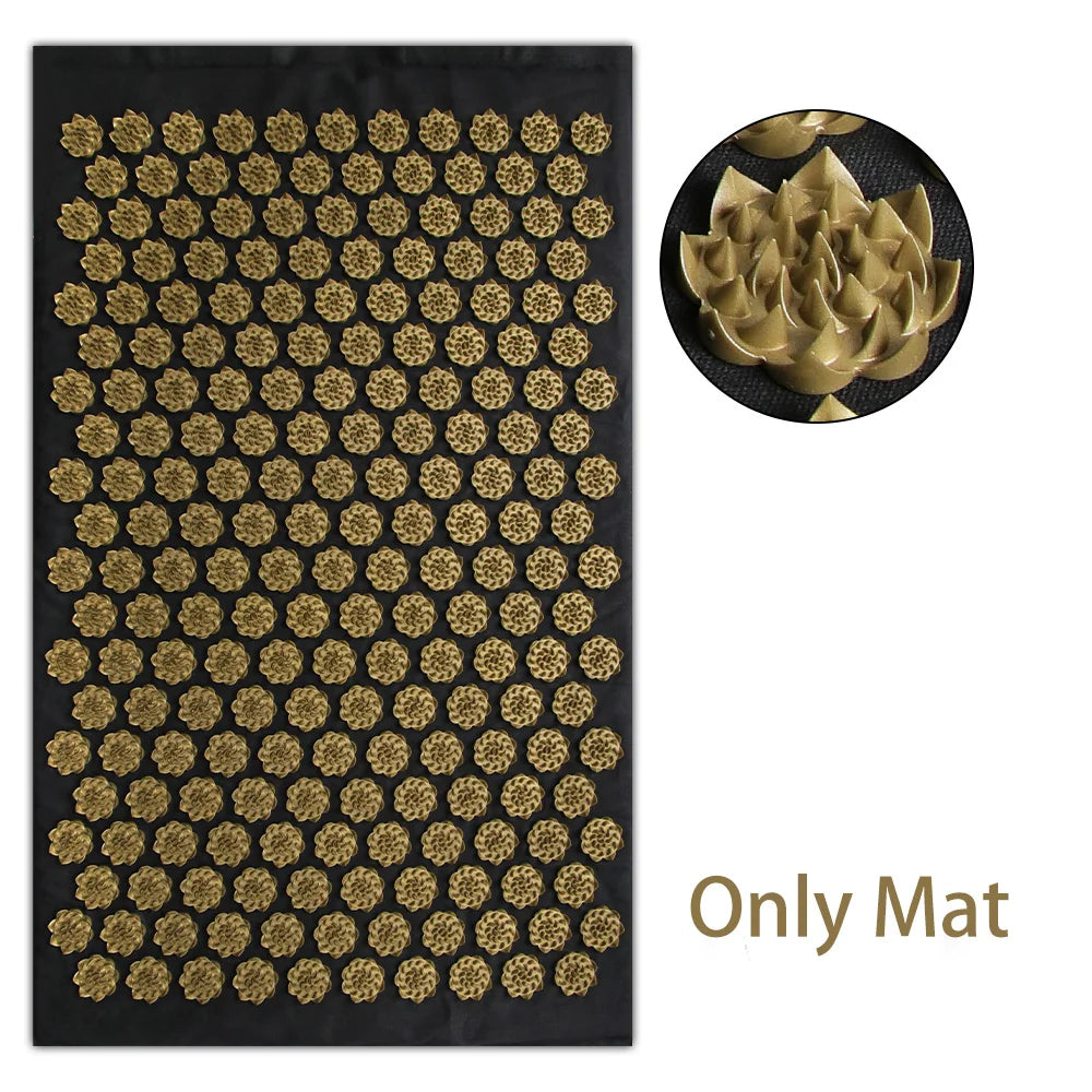 Eco Lotus Acupressure Mat Set – Natural Pain Relief & Relaxation for Back, Neck & Feet