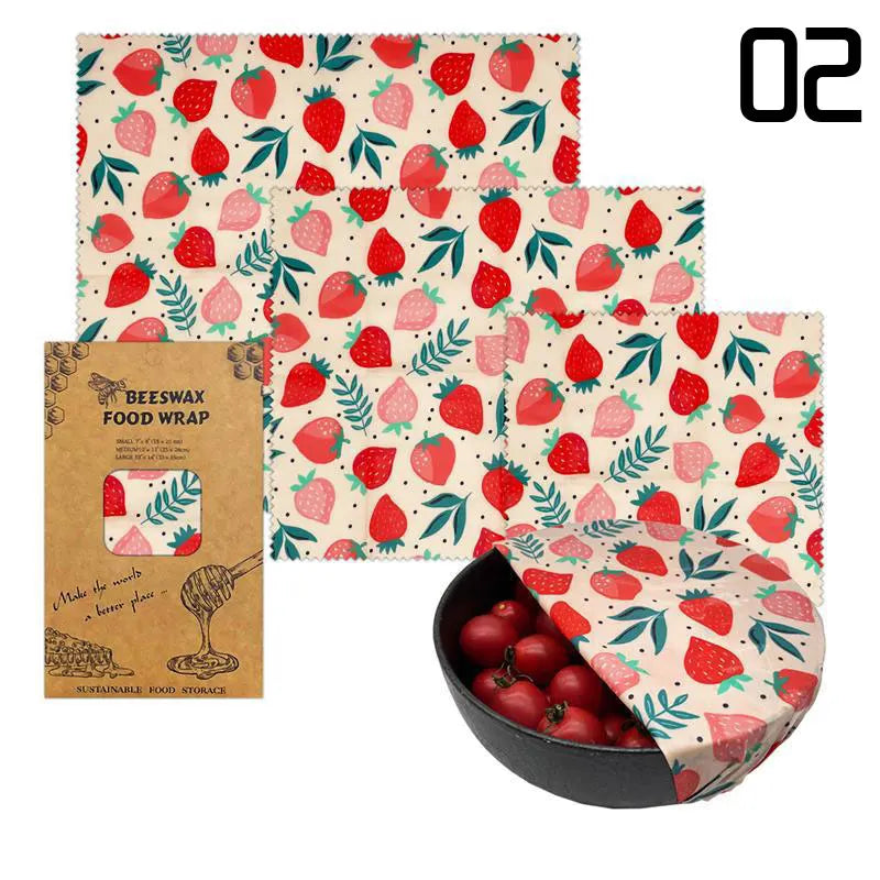 Reusable Beeswax Food Wraps β Organic, Eco-Friendly Storage for Fruits, Veggies, Snacks & More