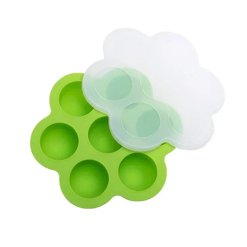 Reusable Baby Food Freezer Tray – BPA-Free Silicone Mold with Lid (1Pc)