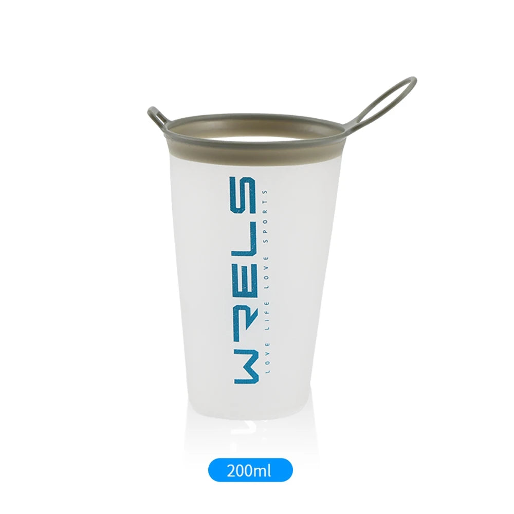 WRELS Foldable Soft Flask Water Bottle β BPA-Free, Leakproof & Ultra-Light for Running, Hiking, Camping