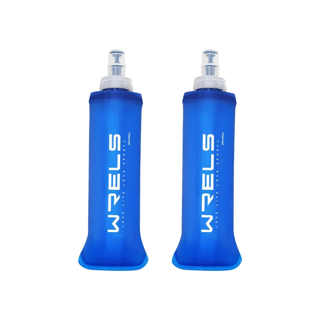 WRELS Foldable Soft Flask Water Bottle β BPA-Free, Leakproof & Ultra-Light for Running, Hiking, Camping