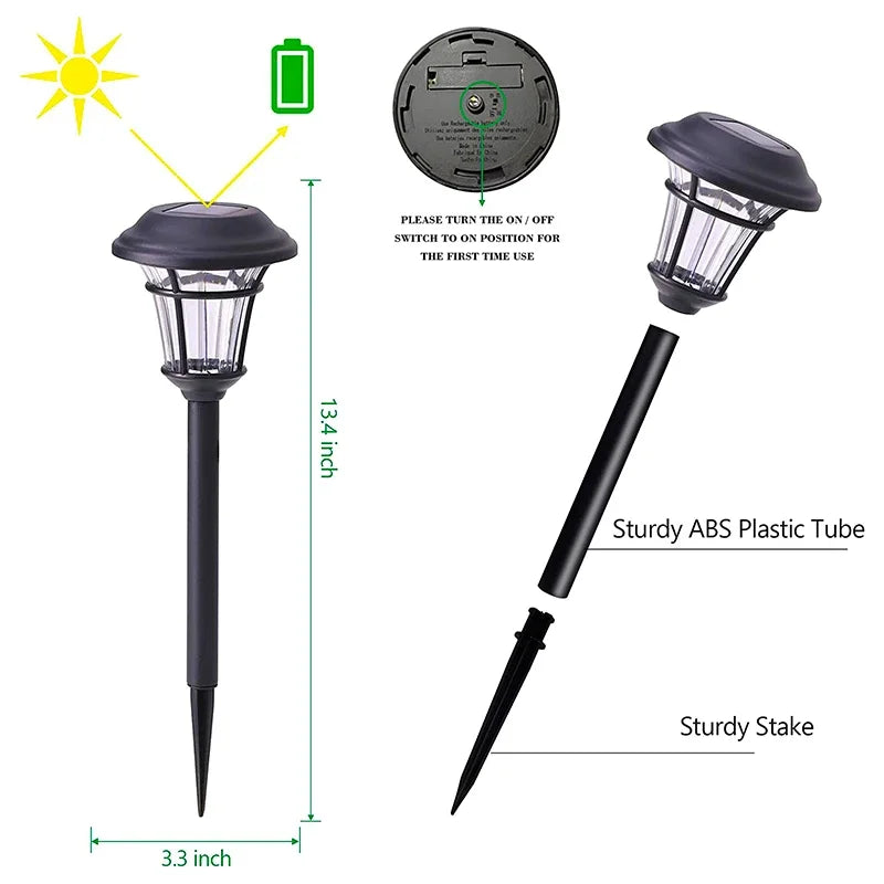 Solar LED Garden Lights – Waterproof Outdoor Pathway Lamps for Yard, Patio & Walkway