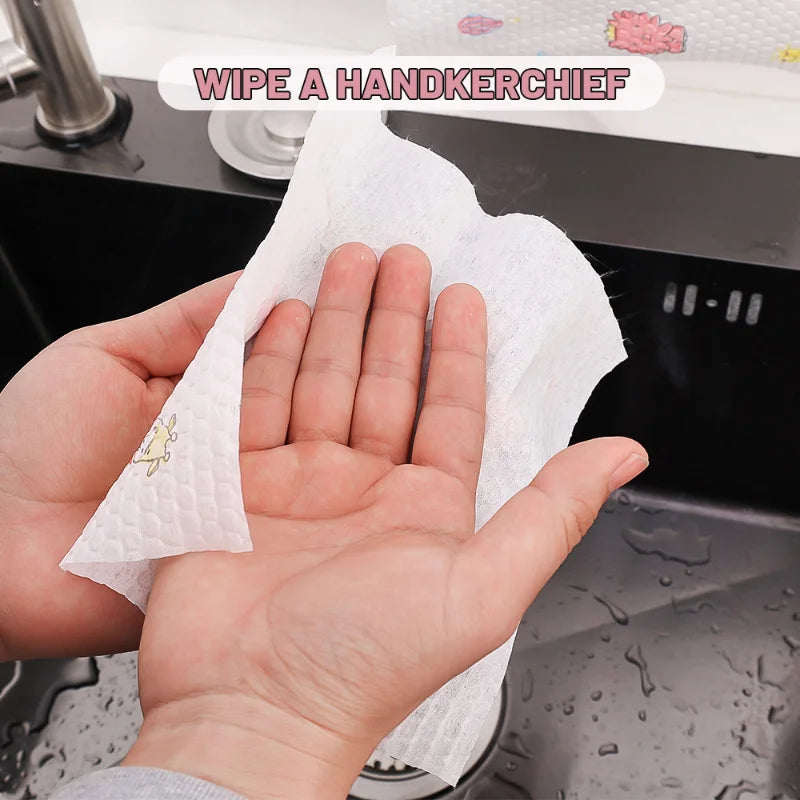 Eco Bamboo Towel Rolls โ Reusable, Absorbent, Zero-Waste Cleaning Rags (50/100 PCS)