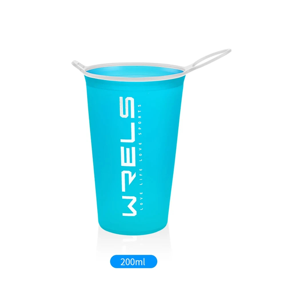 WRELS Foldable Soft Flask Water Bottle β BPA-Free, Leakproof & Ultra-Light for Running, Hiking, Camping