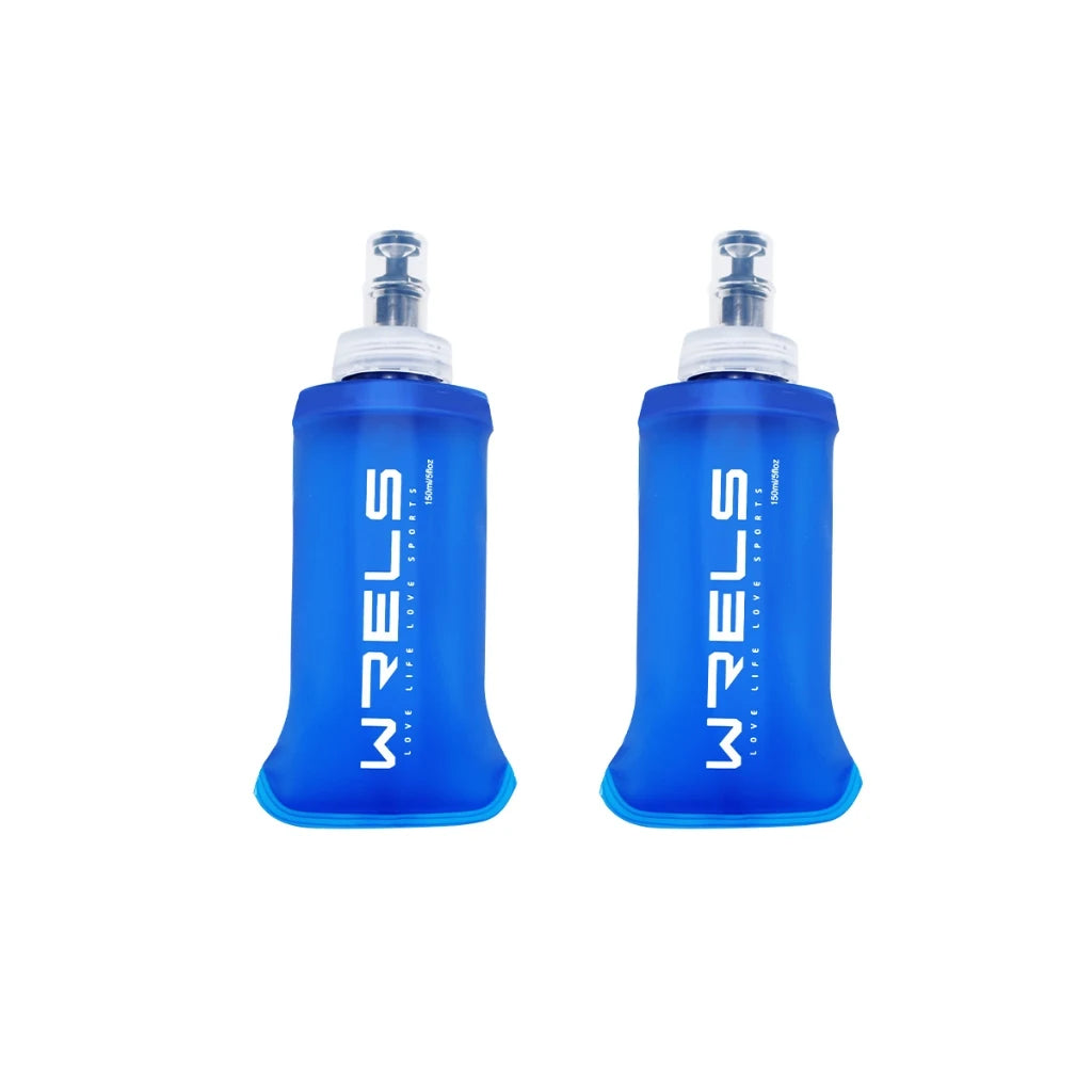 WRELS Foldable Soft Flask Water Bottle β BPA-Free, Leakproof & Ultra-Light for Running, Hiking, Camping