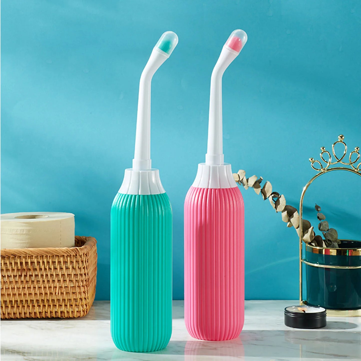 Portable Travel Bidet Spray β 500ml Handheld Water Washer Bottle for Moms, Babies & Personal Hygiene