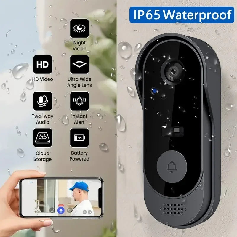 Smart WiFi Video Doorbell β Wireless Outdoor Security Camera with IR Night Vision, 2-Way Audio, App Alerts