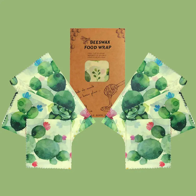Reusable Beeswax Food Wraps β Organic, Eco-Friendly Storage for Fruits, Veggies, Snacks & More