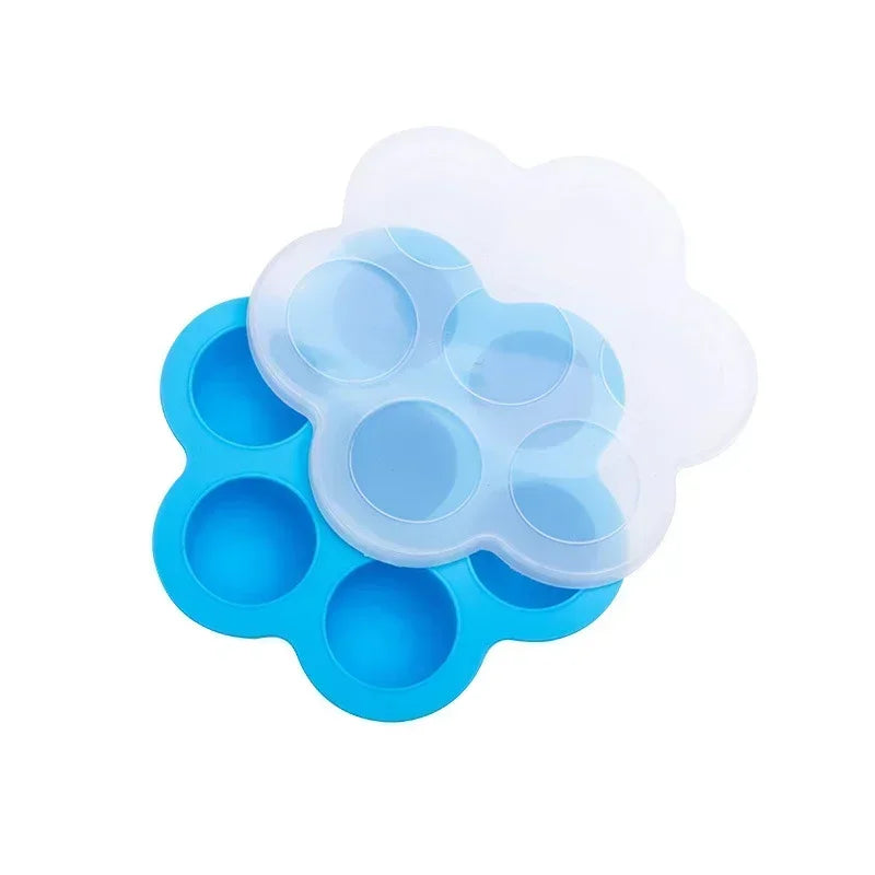 Reusable Baby Food Freezer Tray – BPA-Free Silicone Mold with Lid (1Pc)