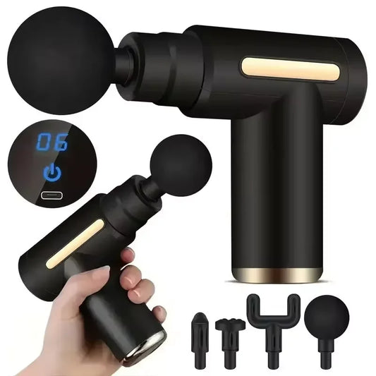 Fascial Muscle Relaxation Mini Massage Gun - USB Vibration Therapy Device for Fitness and Neck Relief