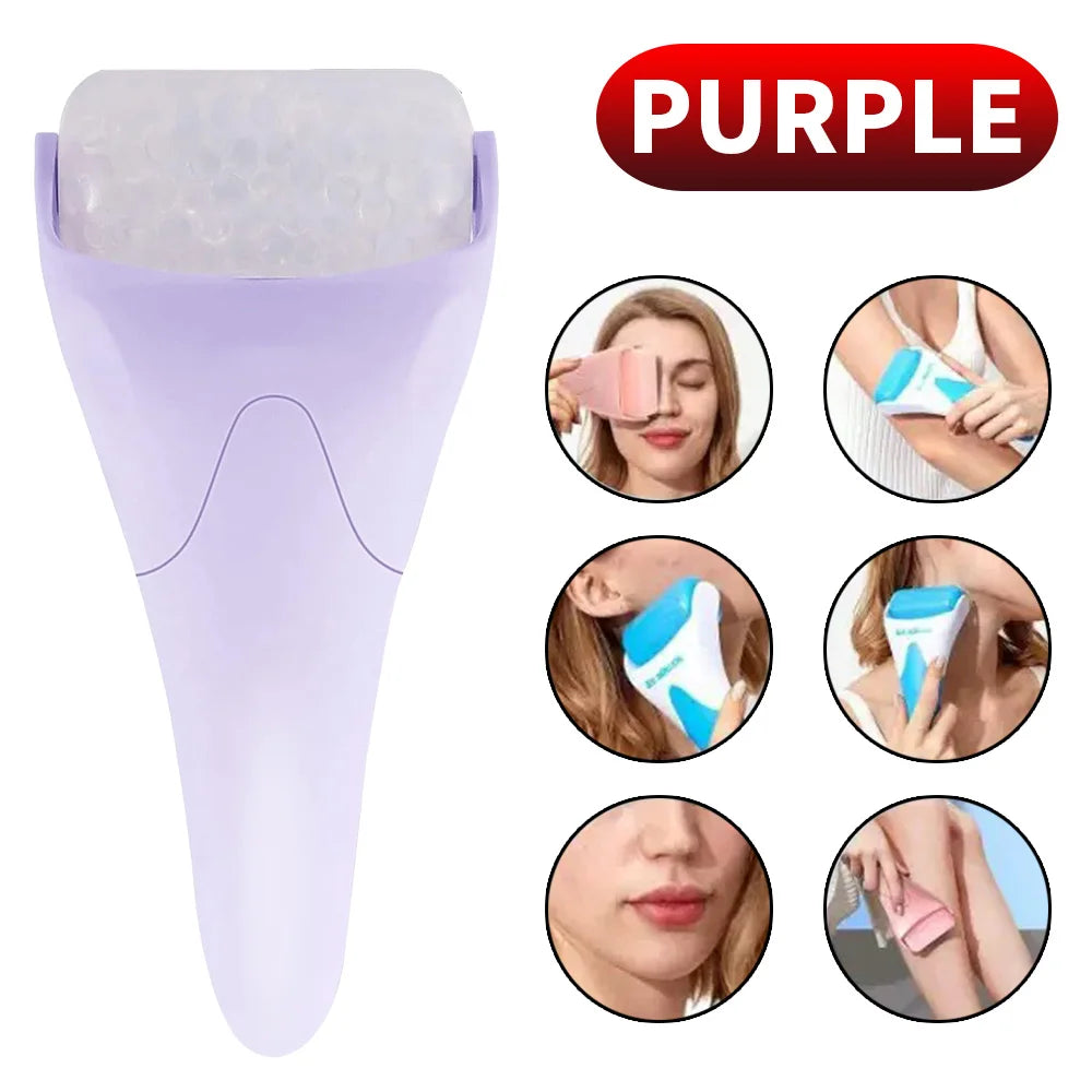 Silicone Ice Roller – Refresh, De-Puff & Glow Naturally (No Battery Needed!)