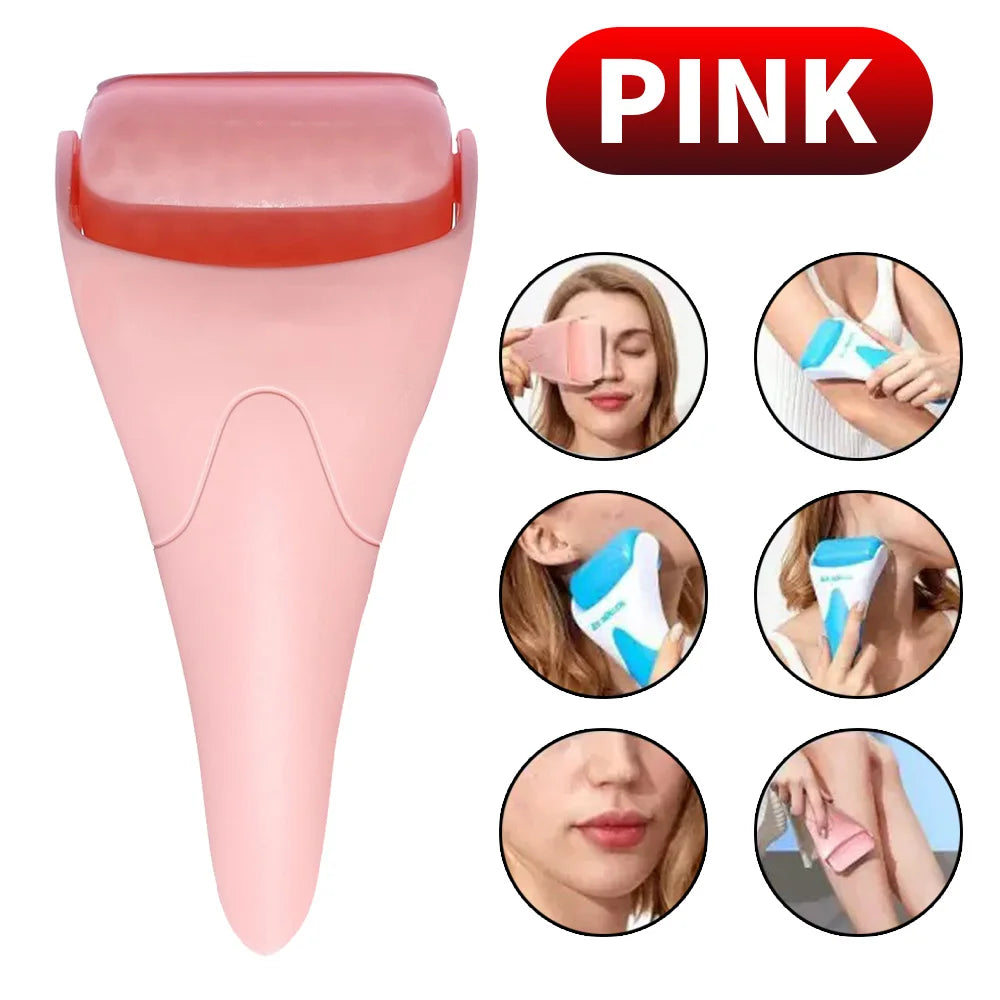 Silicone Ice Roller – Refresh, De-Puff & Glow Naturally (No Battery Needed!)
