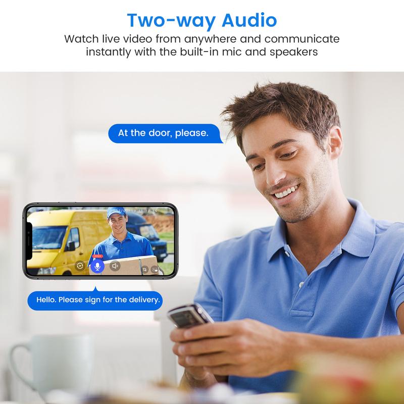 1080P Doorbell Camera Wireless, Smart Video Cam with Chime, AI Human Detection, Two Way Audio, Live View, Night Vision, 2.4G Wifi Only, Cloud Storage, Battery Powered, Indoor Outdoor Surveillance Camera for Home Security System