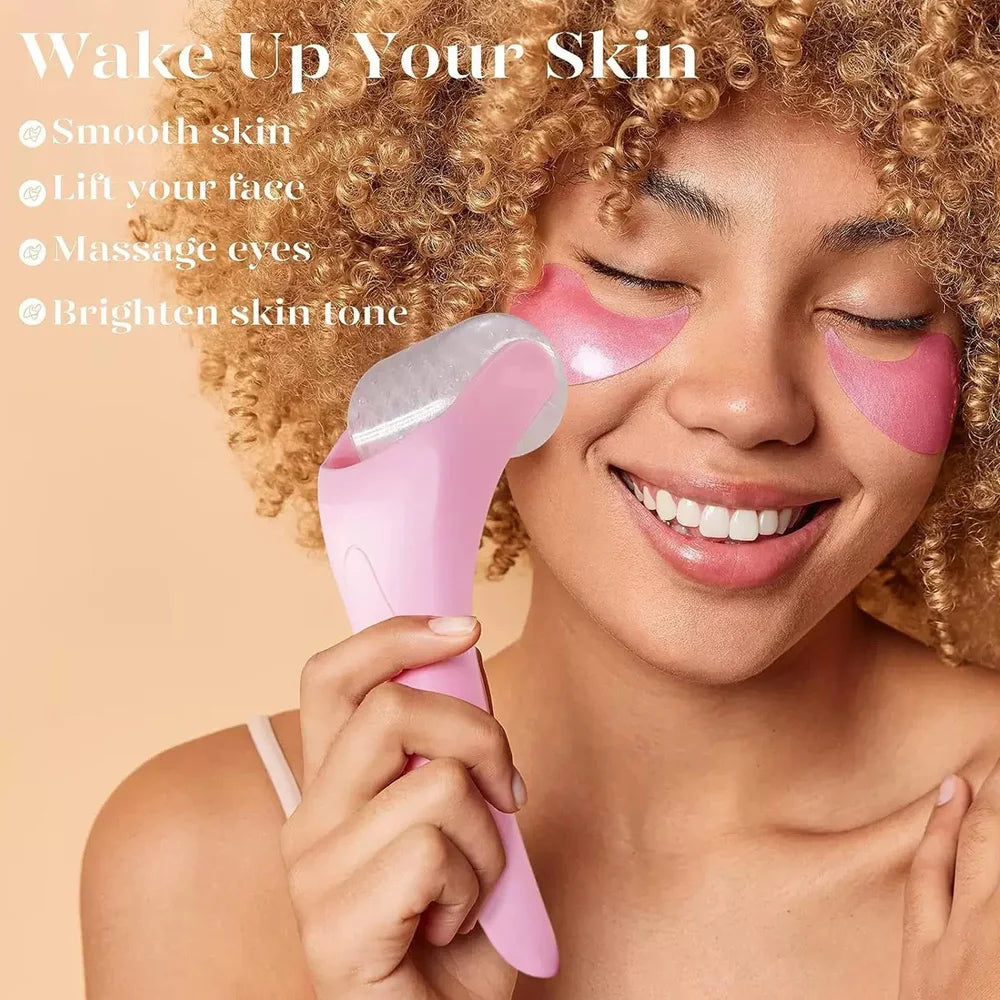 Silicone Ice Roller – Refresh, De-Puff & Glow Naturally (No Battery Needed!)