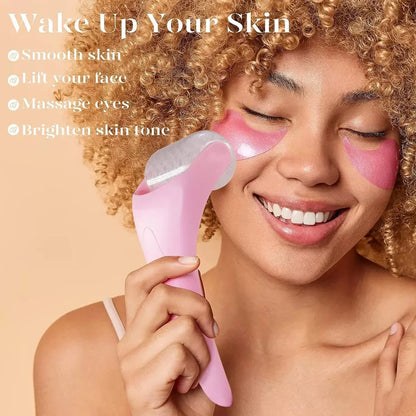 Silicone Ice Roller – Refresh, De-Puff & Glow Naturally (No Battery Needed!)