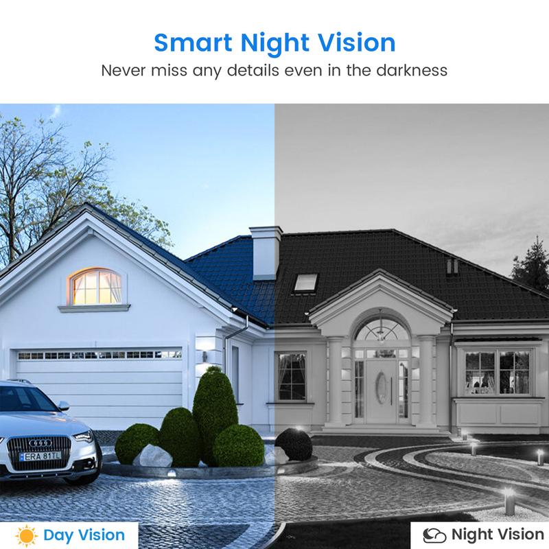 1080P Doorbell Camera Wireless, Smart Video Cam with Chime, AI Human Detection, Two Way Audio, Live View, Night Vision, 2.4G Wifi Only, Cloud Storage, Battery Powered, Indoor Outdoor Surveillance Camera for Home Security System