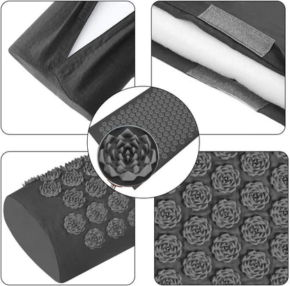 Eco Lotus Acupressure Mat Set – Natural Pain Relief & Relaxation for Back, Neck & Feet