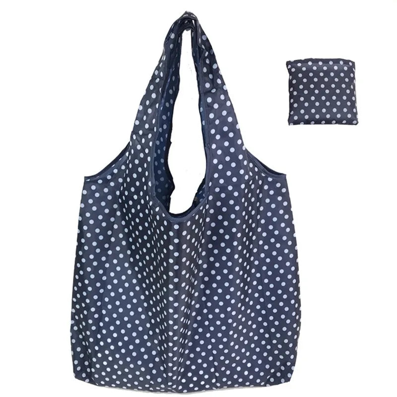 Reusable Foldable Grocery Bags – Eco-Friendly, Washable & Heavy-Duty Nylon Shopping Totes