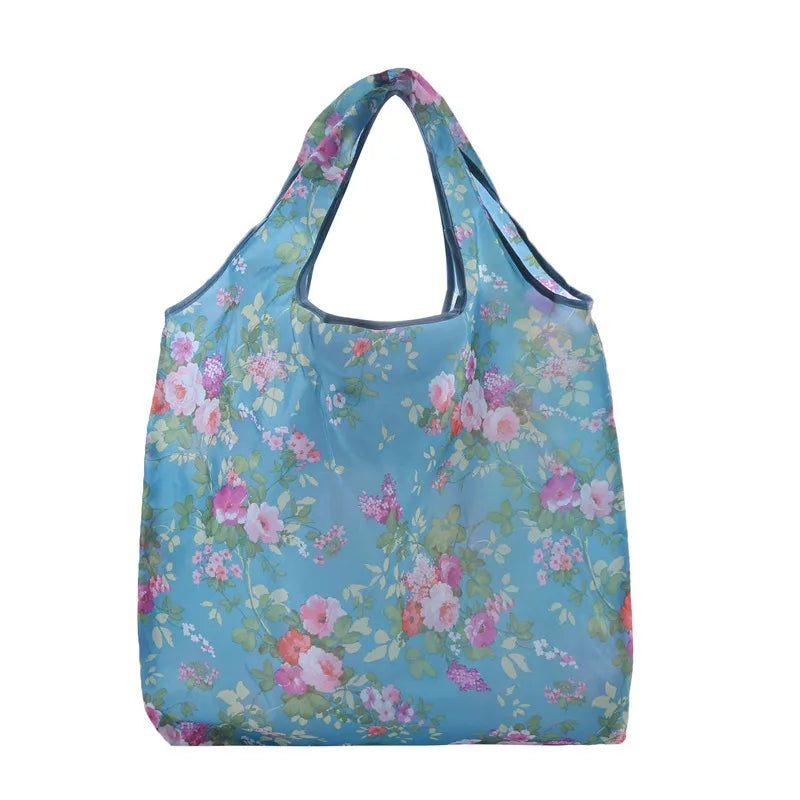 Reusable Foldable Grocery Bags – Eco-Friendly, Washable & Heavy-Duty Nylon Shopping Totes
