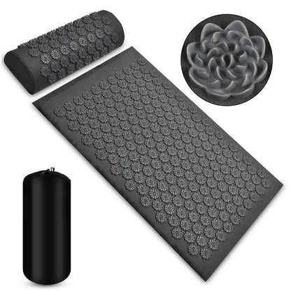 Eco Lotus Acupressure Mat Set – Natural Pain Relief & Relaxation for Back, Neck & Feet