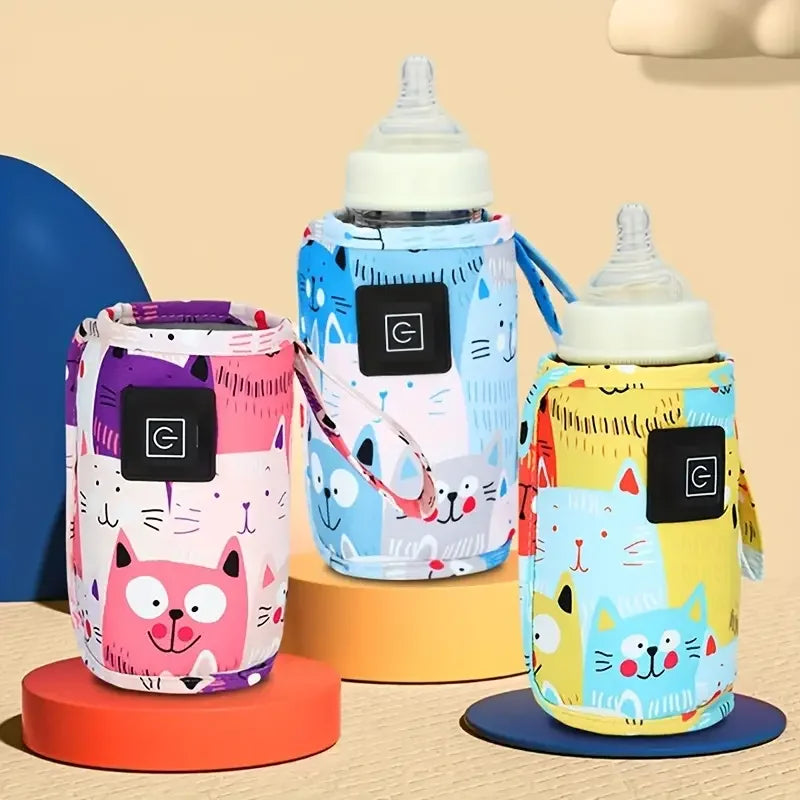 USB Baby Bottle Warmer – Portable Milk & Water Heater for Travel, Strollers & Night Feedings