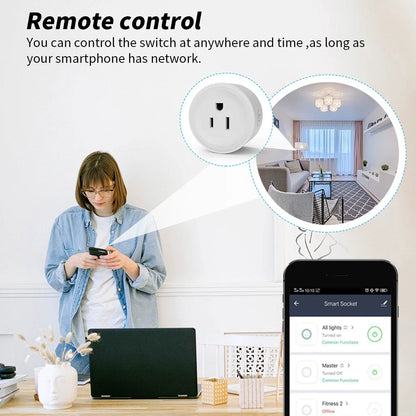  Smart WiFi Plug – Remote Control Socket with Alexa & Google Home Compatibility
