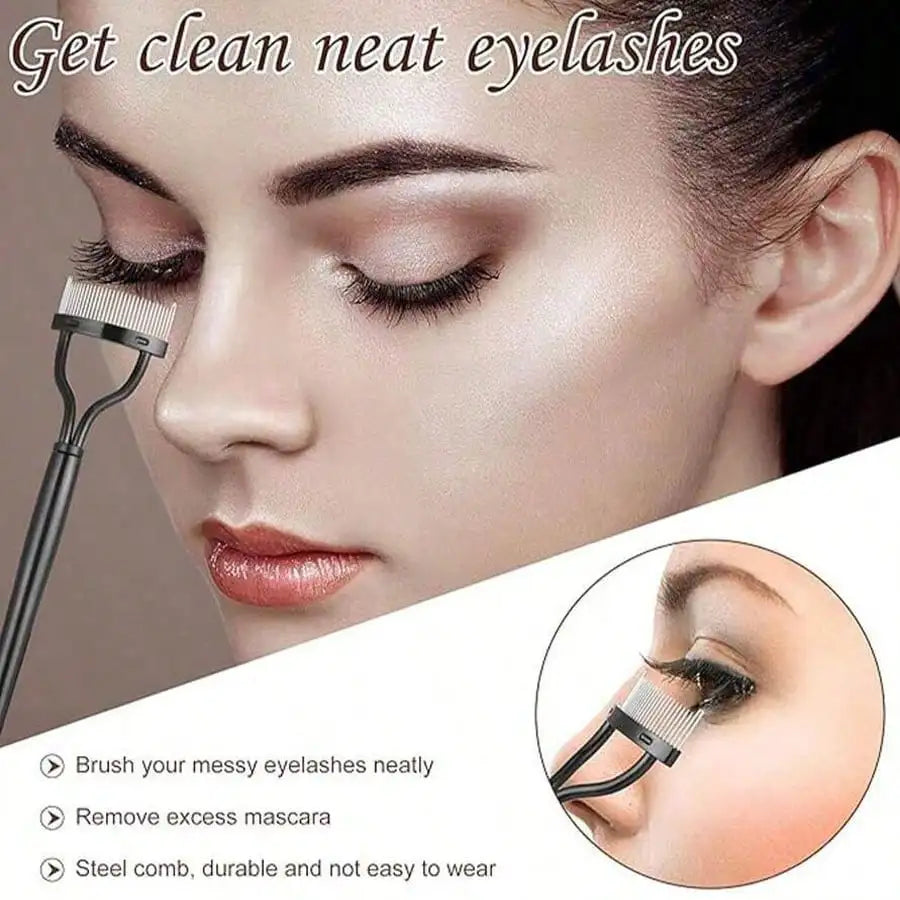 11-in-1 Eyelash Grooming Kit – Curler, Wand, Brushes & Silicone Refill Pads