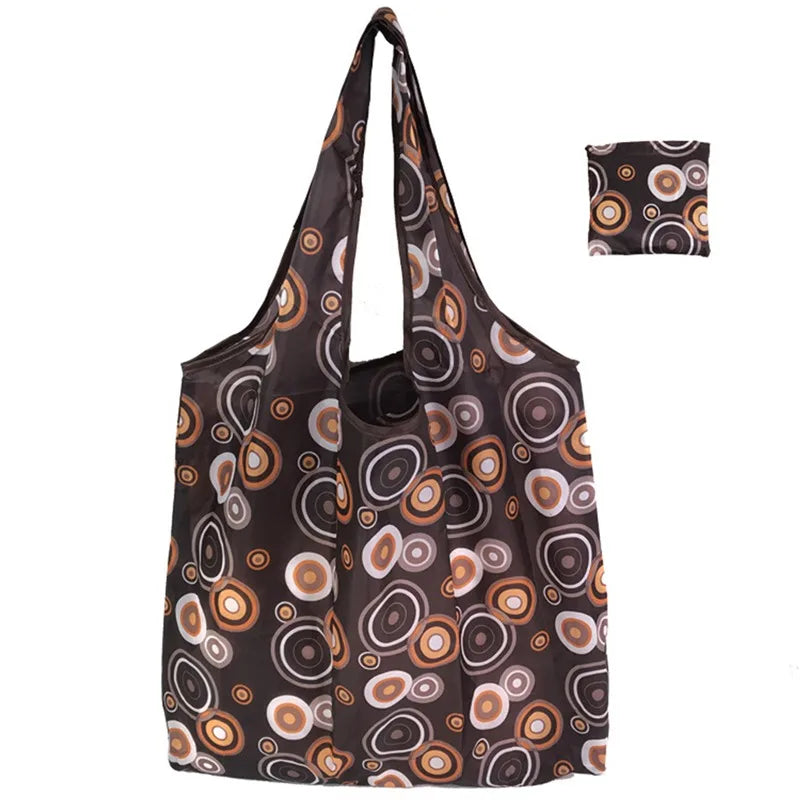 Reusable Foldable Grocery Bags – Eco-Friendly, Washable & Heavy-Duty Nylon Shopping Totes
