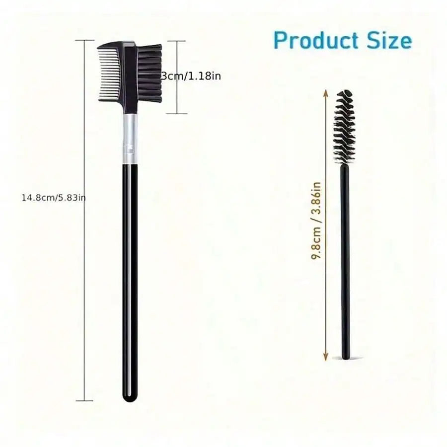 11-in-1 Eyelash Grooming Kit – Curler, Wand, Brushes & Silicone Refill Pads