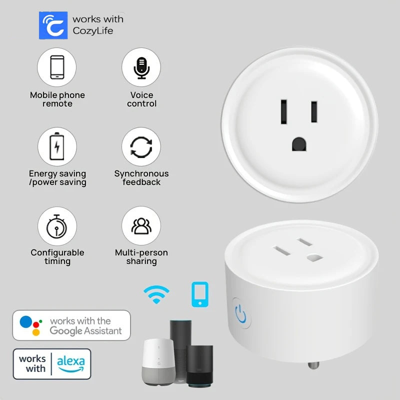  Smart WiFi Plug – Remote Control Socket with Alexa & Google Home Compatibility