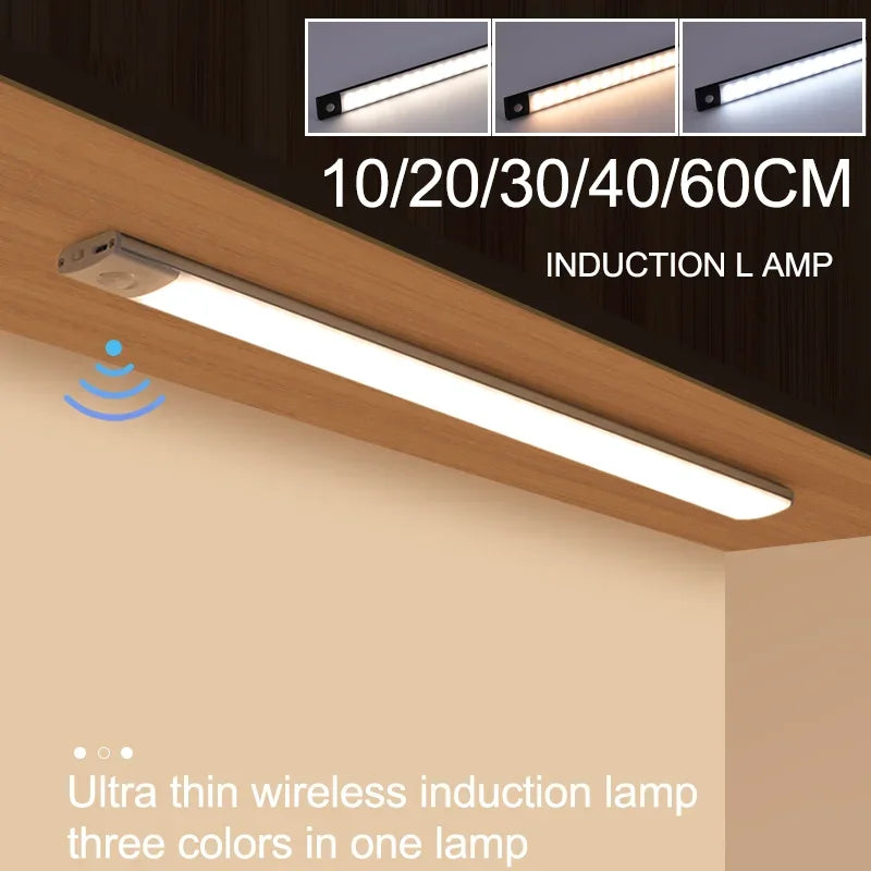 Rechargeable Motion Sensor LED Light – Wireless, Battery-Operated Night Light for Cabinets, Closets & Stairs