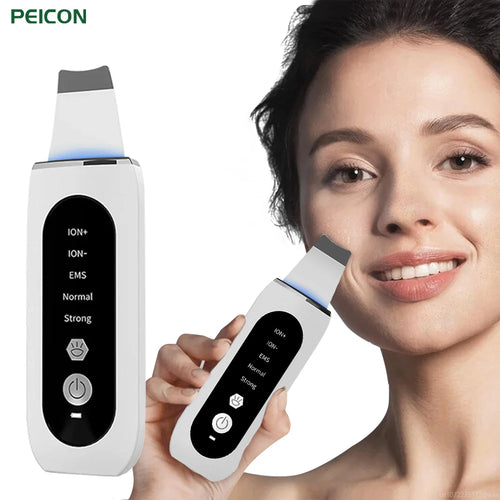 Ultrasonic Skin Scrubber – Deep Facial Cleaner & Blackhead Remover with Lifting Mode