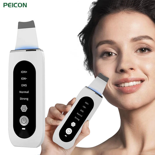 Ultrasonic Skin Scrubber – Deep Facial Cleaner & Blackhead Remover with Lifting Mode