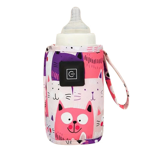 USB Baby Bottle Warmer – Portable Milk & Water Heater for Travel, Strollers & Night Feedings