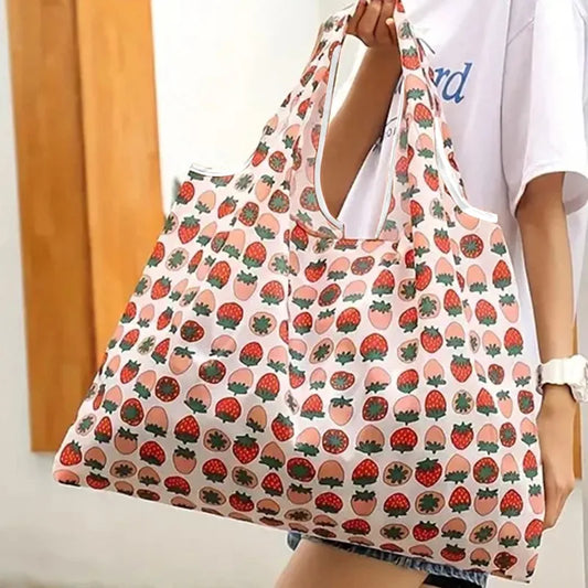 Reusable Foldable Grocery Bags – Eco-Friendly, Washable & Heavy-Duty Nylon Shopping Totes