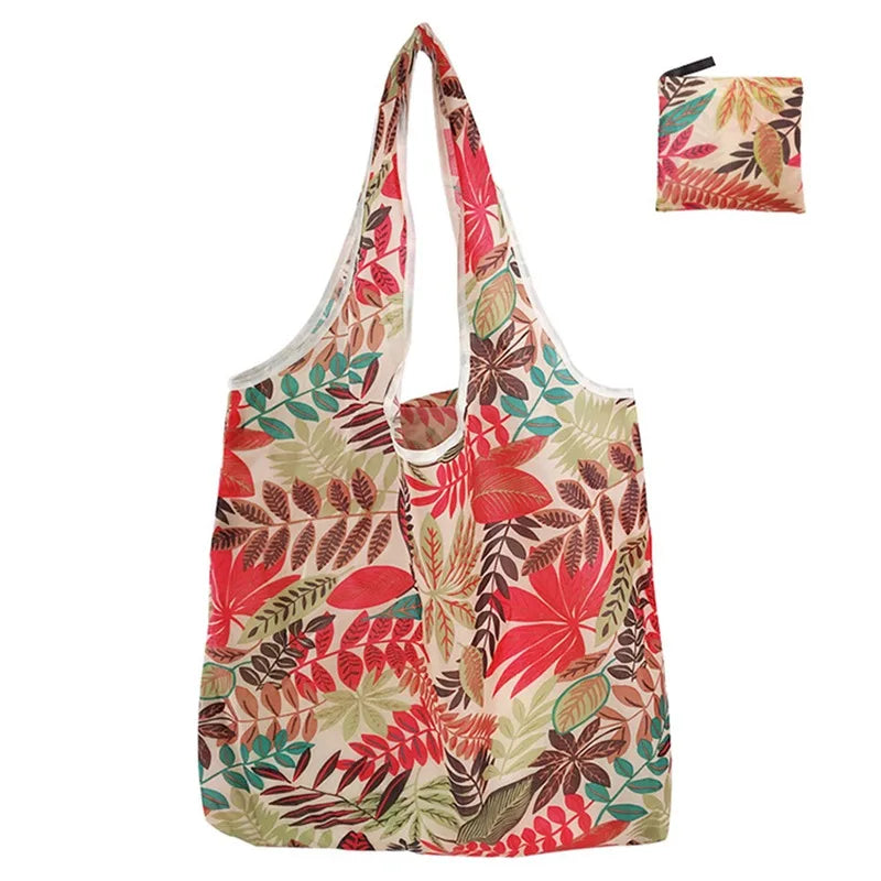 Reusable Foldable Grocery Bags – Eco-Friendly, Washable & Heavy-Duty Nylon Shopping Totes