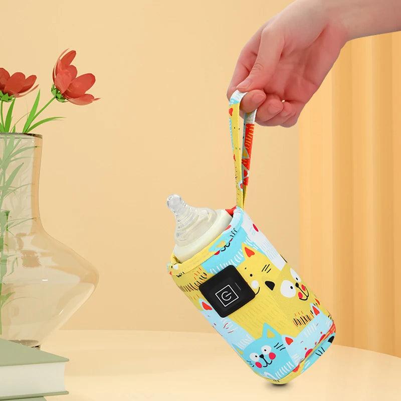 USB Baby Bottle Warmer – Portable Milk & Water Heater for Travel, Strollers & Night Feedings