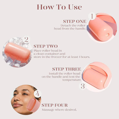 Silicone Ice Roller – Refresh, De-Puff & Glow Naturally (No Battery Needed!)
